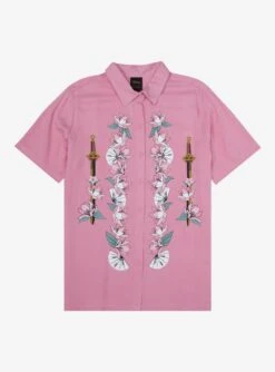 Disney Mulan Traditional Portrait Woven Women’s Button-Up - BoxLunch Exclusive