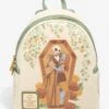 Loungefly The Nightmare Before Christmas Floral Sally And Jack Coffin Mini Backpack - BoxLunch Exclusive