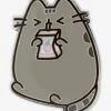 Pusheen The Cat Straw Enamel Pin - BoxLunch Exclusive