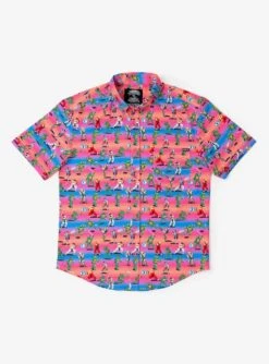 RSVLTS Teenage Mutant Ninja Turtles Vs. Street Fighter Battle Of The Bits KUNUFLEX Short Sleeve Shirt