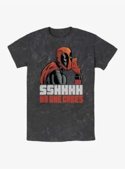 Marvel Deadpool No One Cares Mineral Wash T-Shirt