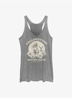 Yellowstone Dutton Ranch Floral Womens Tank Top
