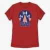 Star Wars Tie Figher Flag Stamp Womens T-Shirt