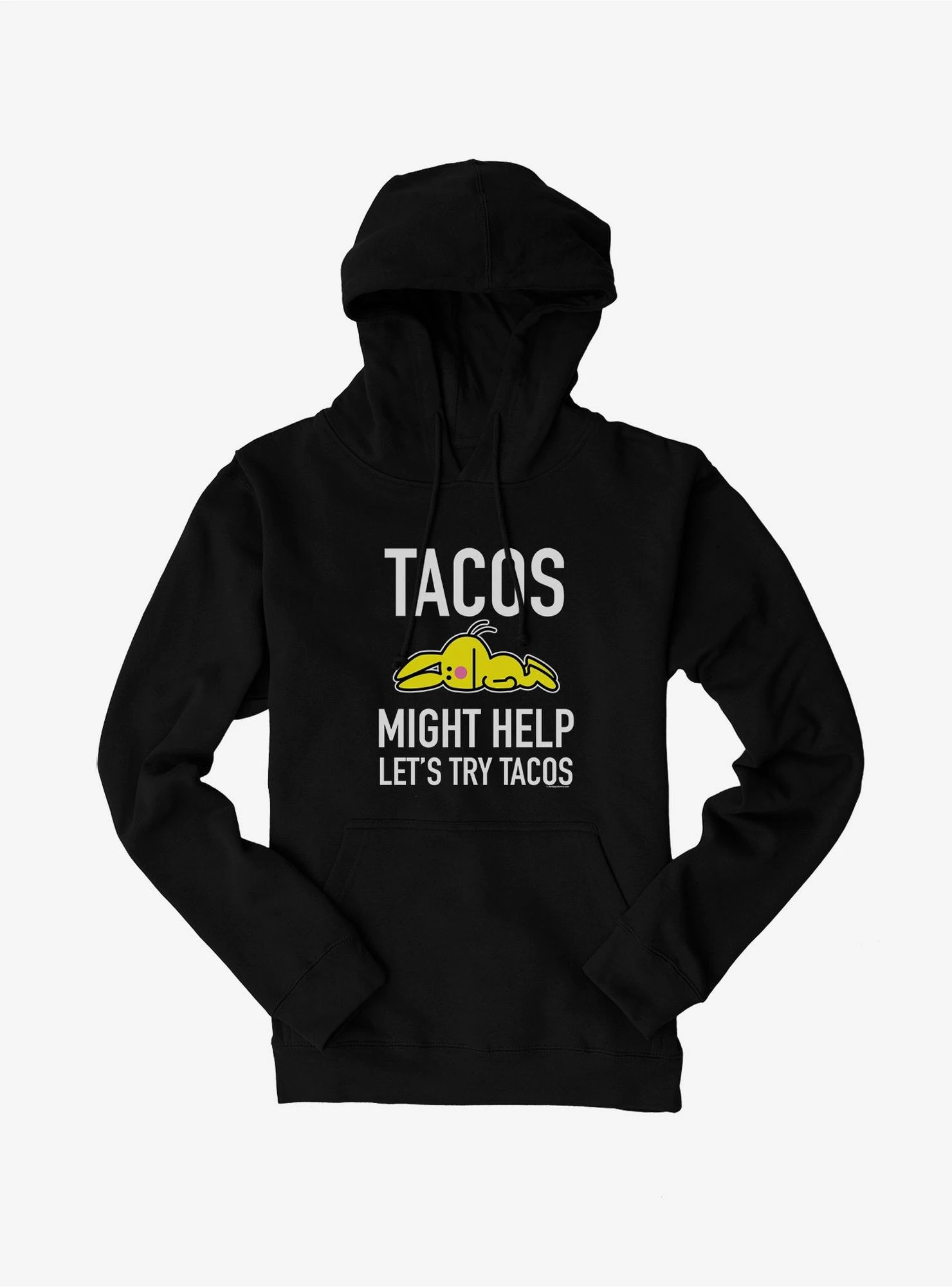 It's Happy Bunny Tacos Might Help Hoodie