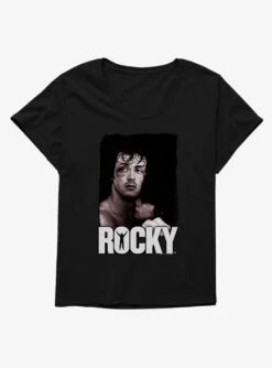 Rocky Invincible Portrait Womens T-Shirt Plus Size