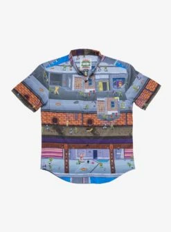 RSVLTS Teenage Mutant Ninja Turtles "Button Mashers" KUNUFLEX Short Sleeve Shirt