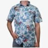Marvel Avengers Retro Heroes Paradise Woven Button-Up