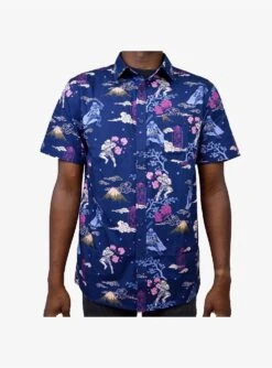 Star Wars Samurai Storm Trooper Woven Button-Up