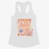 Bee And Puppycat Watercolor Art Flowers Womens Tank Top